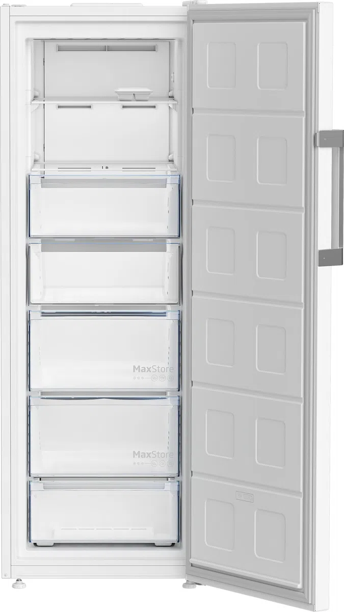 Beko B3RFNE294W - Congelatore Verticale, 260 litri, No Frost, Congelamento 15 kg/24h, Classe energetica E