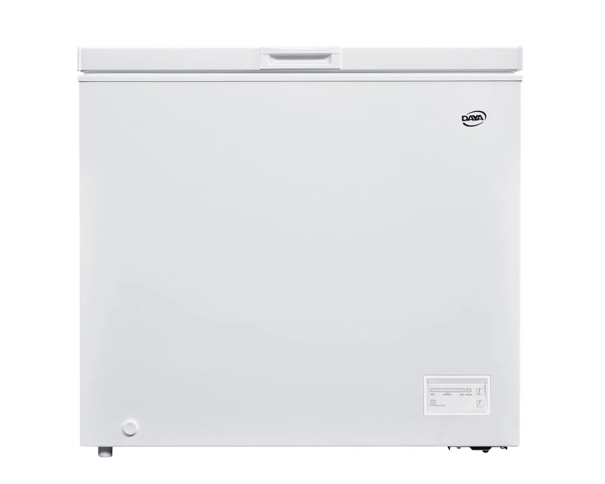 Congelatore a Pozzo Daya DCP200SH4WE0, 198 Litri, Classe E, Controllo Elettronico, Super Freezing, Winter Security, Autonomia 22 ore