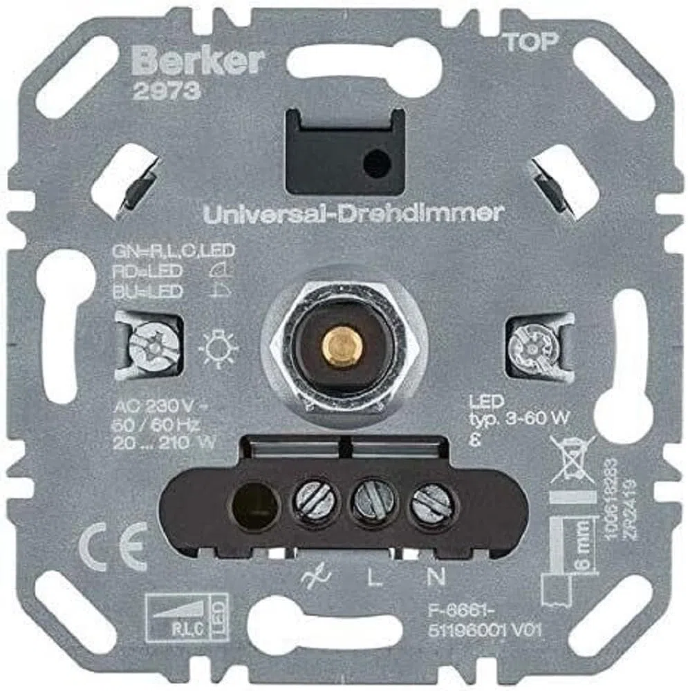 Regulador rotativo universal R L C LED