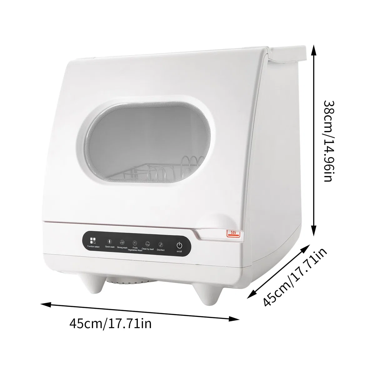 220V 800W Mini Lavastoviglie Lavastoviglie Piano di Lavastoviglie Portatile Lavastoviglie Compatti Spruzzatori d'acqua Rotanti A 360 Per Appartamenti Residenze