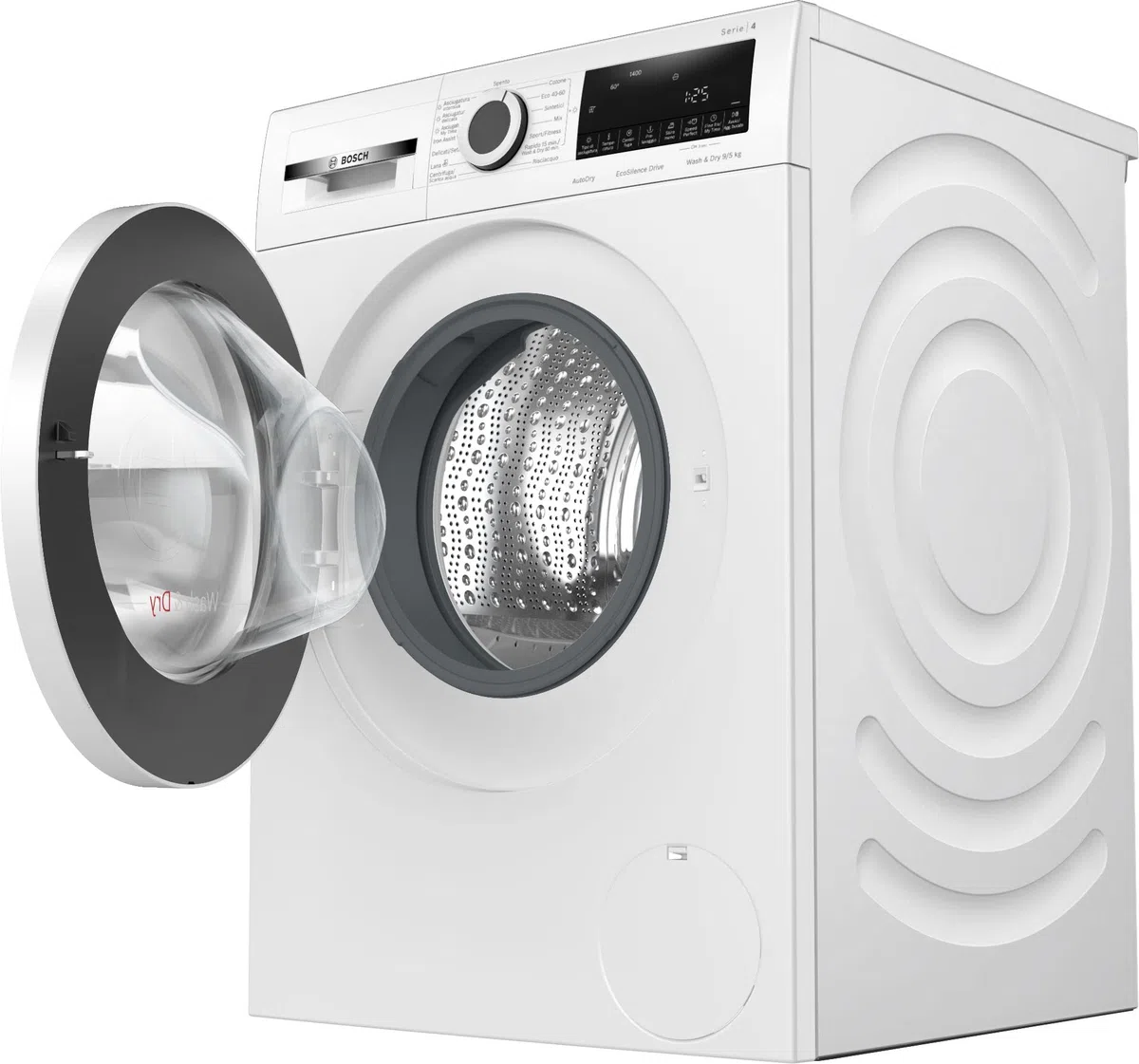 Bosch Serie 4 WNA144V0IT Lavasciuga 9/5 kg 1400 rpm Iron Assist Condensatore autopulente Speed Perfect AutoDry