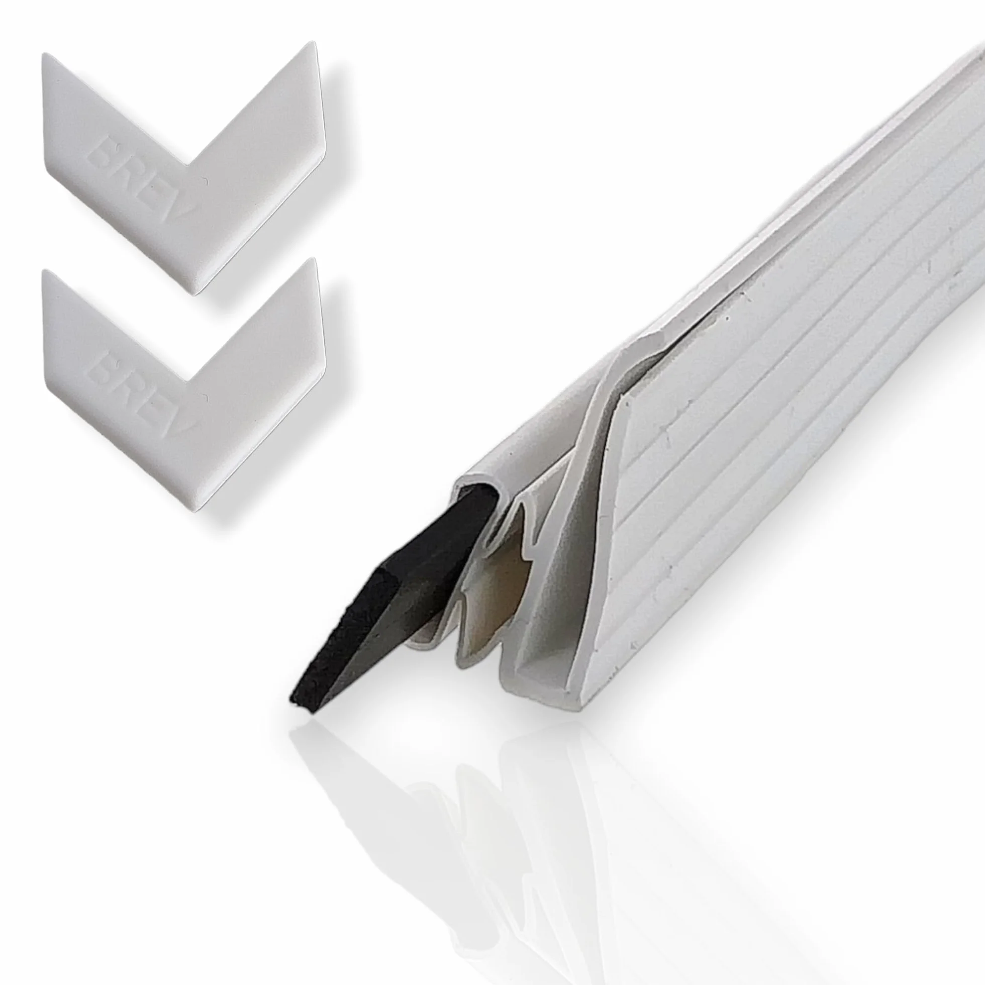 DL-pro - Set di guarnizioni magnetiche universali per porta, 1300 x 700 mm, in gomma, per avvitamento nel frigorifero, combinazione frigorifero-congelatore (senza adesivo)